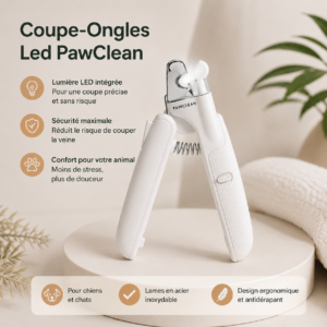 Coupe Ongles chien LED PawClean